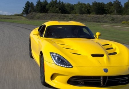 Dodge Viper SRT - dodge, yellow, srt, viper