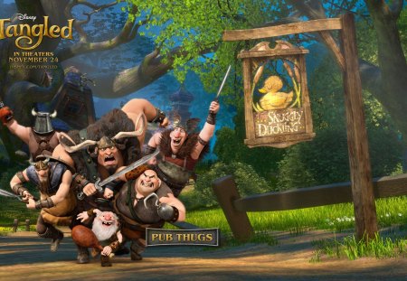 tangled - thugs, tangled, pub, wallpaper