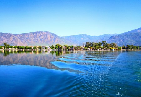 CITY by the SEA - mountains, turkey, morning, city, sea