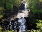 mountain stream with falls