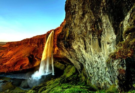 ROCKY MOUNTAIN FALLS - nature, rock, falls, mountain