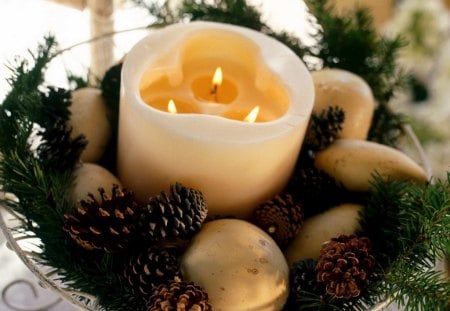 Happy Holidays - christmas, candle, merry, happy holidays