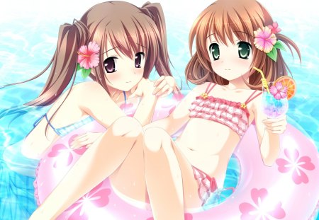 Summer Girls - girls, game, bikini, summer, pool, cg