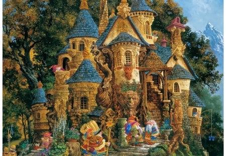 FANTASY CASTLE - play, fantasy, moutain, castle