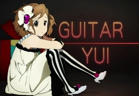 K-ON! Yui - k-on, guitar, cant think of a fourth, yui