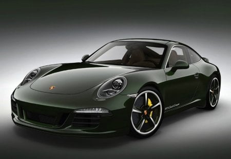 2013-Porsche-911-Club-Coupe-Edition - dk green, porsche, coupe, 911