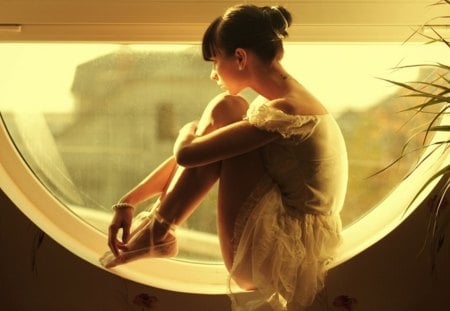 Ballerina - woman, dance, ballerina, dress