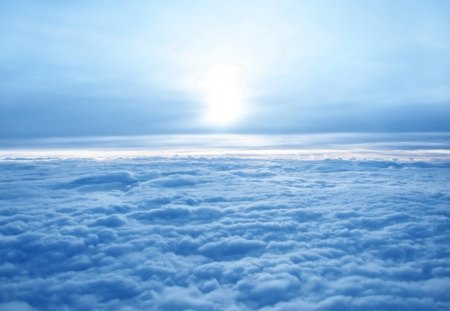 above the clouds  - sky, clouds