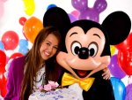 miley cyrus and mickey at mileys 16 birthday!!