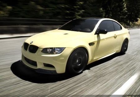 BMW M3 Dakar Yellow - m3, bmw, car, tuning