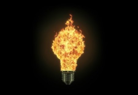 Fire-Lightbulb - lightbulb, fire