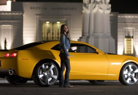 meggie\\'s Chevvieee - pretty, model, beautiful, actress, hot, yellow, hyper, talented, car, people, lovely, camero, megan fox, sexy, chevie