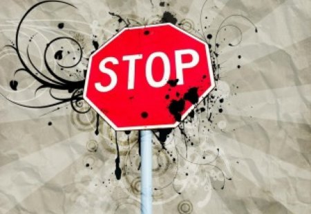 Stop - vector, stop