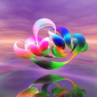 3-D Rainbow Flower