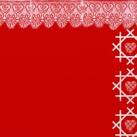 red wallpaper with hearts and lace