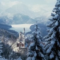 View of Neuschwastein Castle, Bavaria Germany