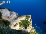 mountains and blue sea