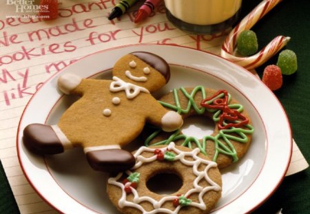 Christmas Cookies - gingerbread man, christmas cookies, cut out cookies, holiday cookies, cookies