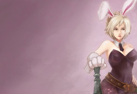 League Of Legends - rabit, anime, anime girl, league of legends, original, animal ears, beautiful, blonde hair, fantasy, cute girl, sexy, video game