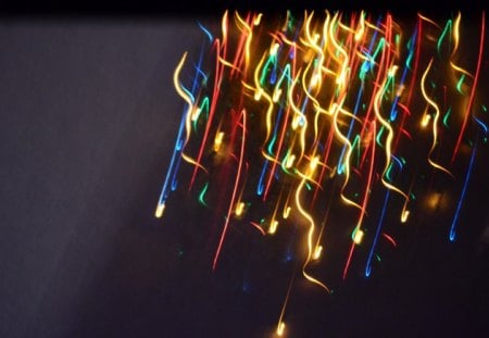 Playing with my camera on the Christmas lights - christmas lights, nikon, photography, digital