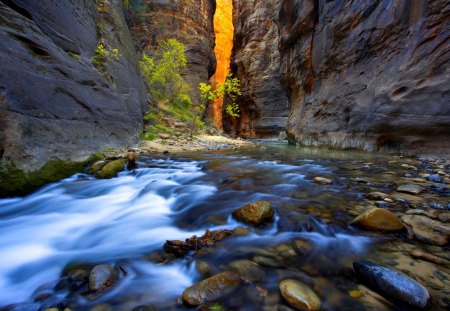 MOUNTAIN STREAM - stream, rock, stones, mountain