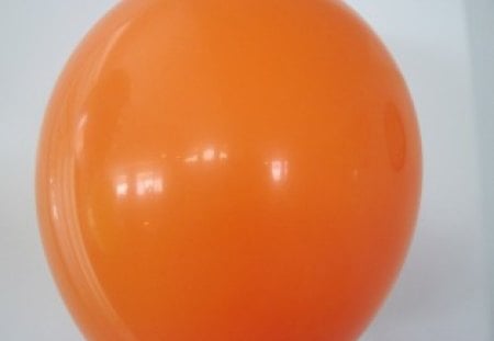 Orange balloon - white, orange, photography, balloon