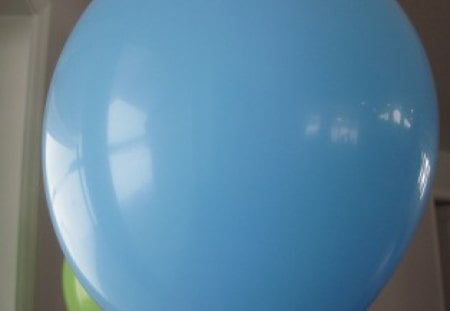 Blue Balloon - white, balloon, blue, photography