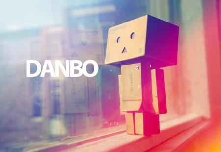 Danbo - danbo, abstract, lonely, window, photography, beautiful, robot, cute