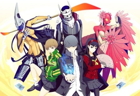 Persona 4 - yu, anime, personas, cool, chie