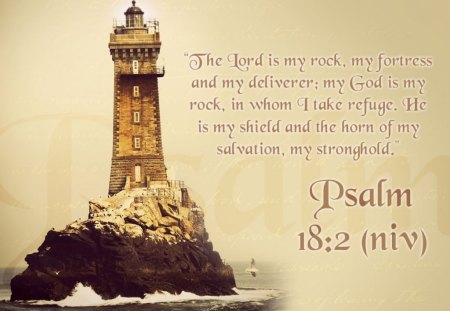 God is my rock - path to follow, for you - me, he will lead, light great