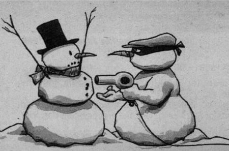 * - snowman cartoon, wp, winter, bw, funny