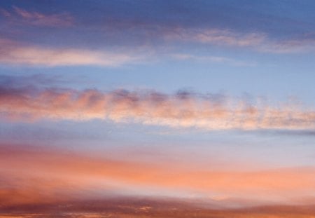 Sunset sky - sky, grayish blue, sunset, salmon pink