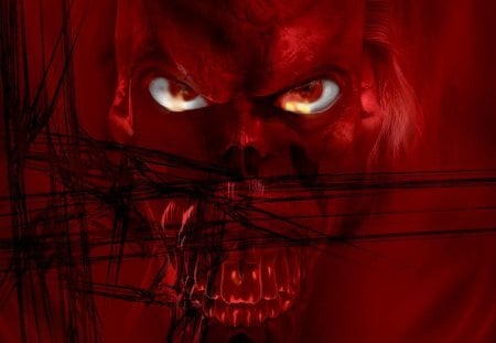 RED DEVIL - red, evil, red eyes, demon, devil