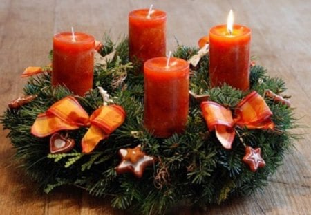 Advent wreath - abstract, wreath, advent, still life