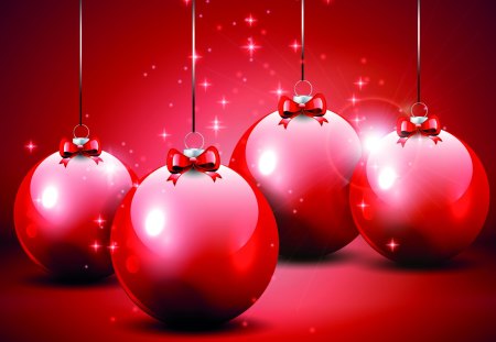 Christmas Balls - pretty, red ball, magic, christmas ball, christmas balls, red balls, holidays, holiday, red, magic christmas, decorations, merry christmas, xmas, winter, decoration, ball, happy new year, beautiful, balls, photography, christmas decoration, beauty, lovely, christmas, winter time, new year, happy holidays