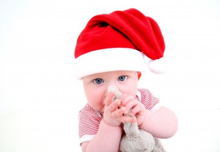 à¹‘â™¥à¹‘ Christmas Doll à¹‘â™¥à¹‘ - love, toy, winter, sweetheart, christmas, nature, white, doll, forever, red, stripes, family, santa hat