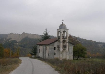 Autumn Faith - nature, autumn, church, photography, fog, photo, bulgaria, religious