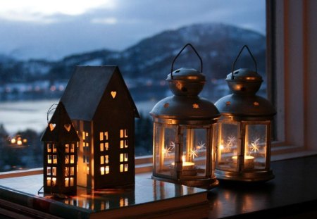 Lovely Lantern - warm, makro, photo, light, lantern