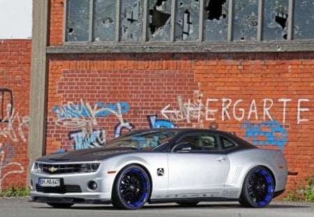 Audio-Camaro Project - black, silver, blue accents, chevy, gm