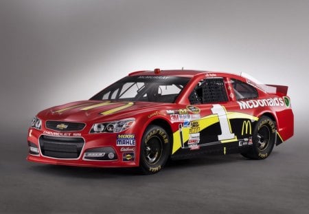 McDonald's - bowtie, nascar, red, gm