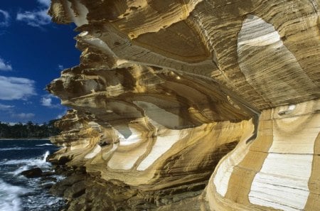 painted cliffs maria island np australia - cliffs, sea, shore, formation