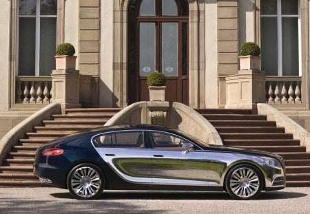 Bugatti 16C Galibier in the mansion - mansion, cars, galibier, bugatti16c