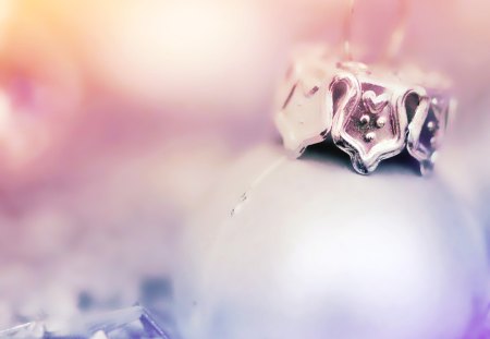 ๑~♥๑ Christmas Time ๑♥~๑ - tinsel, delicate, winter, pastel colors, lavender, forever, christmas time, love, pink, stars, gentle, style, nature