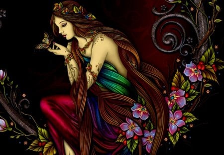 Art - princess, women, art, fantasy