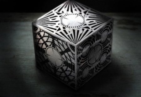 Silver Cube - silver, box, cant think of a fourth, cube