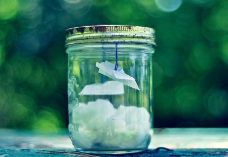 Glass Jar - jar, abstract, glass, glass jar, photography, beautiful