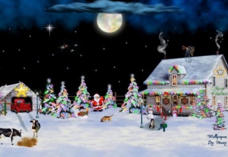 Decked Out 1200x800 - santa, holidays, winter, snowmen, christmas