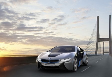 BMW I8 2011 - sunset, car, hd, i8, bmw