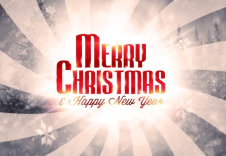 Merry Christmas & Happy New Year - new year, holidays, background, merry christmas