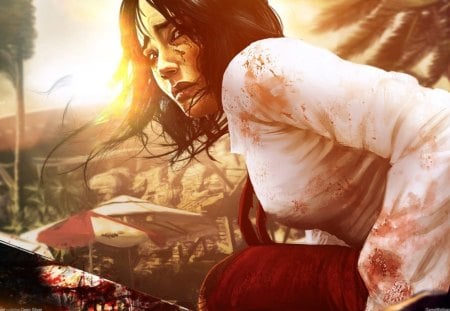 The last Survivor Chick - dead island, game, zombie, dark